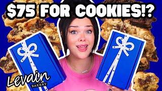 EXPENSIVE $75 WORLD FAMOUS COOKIES | Levain Bakery Unboxing, Taste Test, & Ranking