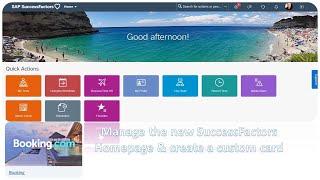 SuccessFactors Employee Central - Manage the new Homepage&create_a_custom_card -  tutorial 25