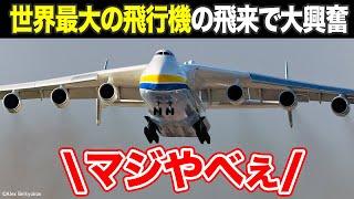 【興奮の航空無線】世界最大の飛行機が来て盛り上がる管制官とパイロット