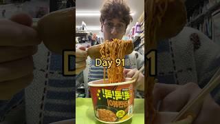 Day 91 of only eating food from a Korean convenience store! #korea #koreanconveniencestore #ramen