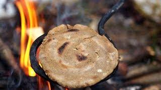 Viking camp and cooking