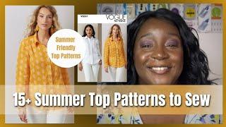 15 Summer Patterns Tops to Sew