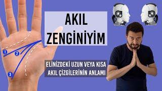 Elinizdeki Uzun veya Kısa Akıl Çizgilerinin Anlamı - Akıl Seviyeniz - Pratik ve Yaratıcı Zeka nedir?