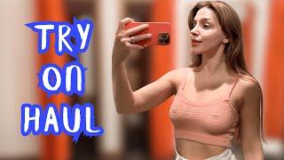 4K Try on haul with Liza * Hot Summer croptops 2024