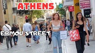 Take a walk with me along Ermou Street, Athens, Greece! November 2023