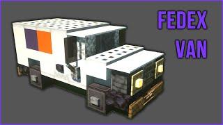 Mincraft Tutorial: How to Make a Van (FedEx)