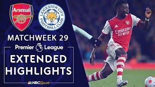 Arsenal v. Leicester City | PREMIER LEAGUE HIGHLIGHTS | 3/13/2022 | NBC Sports