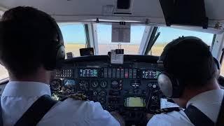 Metro 23 VH-VEK Cockpit takeoff from Narrabri