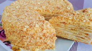 The recipe for a stunningly light Napoleon cake! Oh, what a yummy! A SIMPLE AND VERY FAST RECIPE!