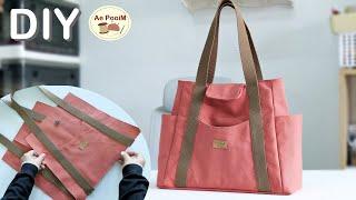 New sewing technique - A tote bag with outer pockets!