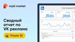 Шаблонный отчет по VK Реклама в Power BI