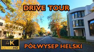 ⁴ᴷ⁶⁰  Hel Peninsula | Poland | 35KM Drive Tour (October 2024) [4K]