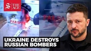 Ukraine drones strike warplanes deep inside Russia
