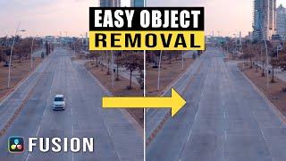 How to easily remove an object in Davinci Resolve Fusion