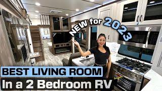 BEST LIVING ROOM in a 2 Bedroom Fifth Wheel RV | 2023 Alliance Paradigm 395DS