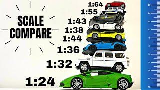 Diecast Model Cars Scale Comparison | Various Welly Models Scales | 4K video | Jan and Toys