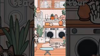 𖦹๋࣭⭑ coastal beach house tour!!  || part 1, creds in desc || #aesthetic #fyp #tocaboca