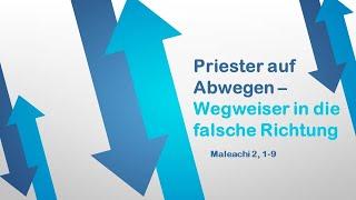 Priester auf Abwegen - Wegweiser in die falsche Richtung // Andreas Ediger