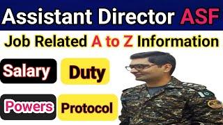 Assistant Director Airports Security Force Pakistan job nature and facilities/ all informations #asf