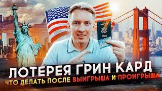 Лотерея Грин Кард - что делать после выигрыша и проигрыша