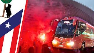 ¡Nos COLAMOS entre la AFICIÓN DEL ATLETI en su llegada al Bernabéu! | Real Madrid vs Atlético