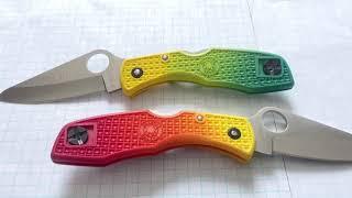 Spyderco Salt 1 RIT Dye Process | Yellow FRN