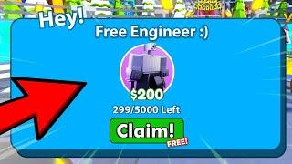 FREE ENGINEER CLAIM REWARD!? | Toilet Tower Defense EP 70 PART 2