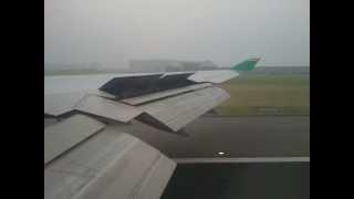 Eva air Amsterdam heavy hard Landing Boeing 747-400 Combi (74E)