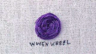 How to do a Woven Wheel Stitch