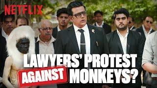 Ravi Kishan & The Lawyers Go On STRIKE Against Monkeys  in Maamla Legal Hai!