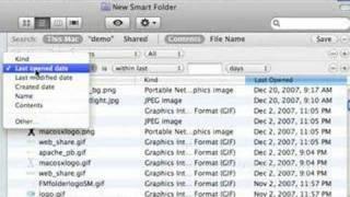 123Hints.com Smart Folders in Apple Macintosh OSX Finder