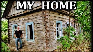 The Log Cabin of my Grandparents in Northern Ukraine, Built in 1950s #ukraine