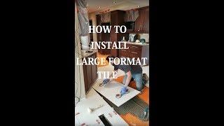 How to install large format tiles on ditra matting