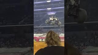 Huge Send for Cole Venard in Black Pearl | Arlington 2022 #monsterjam #shorts #2022 #monstertrucks