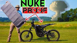 Can a Sur Ron ebike SURVIVE the APOCALYPSE?? with a solar panel...