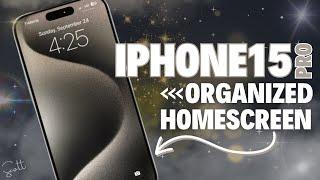 The BEST Organized Home-Screen Setup for iPhone 15 Pro?