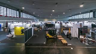 Timelapse Video Messe Dortmund Maintenance 2020. Aufbau und Messe.