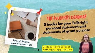 5 Hooks for Your Fulbright  Application |Tips for Fulbright Personal Statement and Grant Purpose