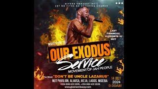 || GIVERS EMBASSY EXODUS SUNDAY SERVICE || 14TH JULY 2024 ||