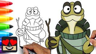 How To Draw Grandmaster Oogway | Kung Fu Panda