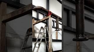 Котельное оборудование ∅ трубы 133 бесшовная сталь 20 #welding #ручная_работа #russia