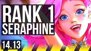 SERAPHINE & Nami vs ZERI & Karma (ADC) | Rank 1 Seraphine, 6/1/8, Dominating | NA Challenger | 14.13