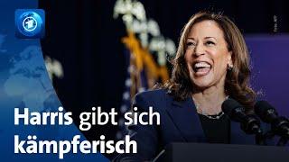 Kamala Harris startet in den US-Wahlkampf und kritisiert Donald Trump scharf