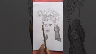 Lord Krishna Sketch #drawing #lordkrishna #sketch #shorts #youtubeshorts