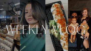 WEEKLY VLOG| starting my natural hair journey + family photoshoot + target runs + cook w/ me & more!