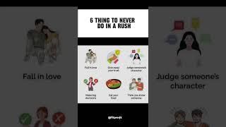 6 thing to never do in a ru         #shorts #love #food #money