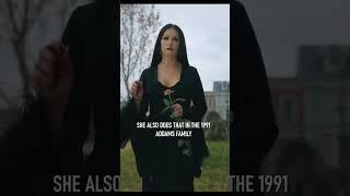 Why Morticia break the petals in Wednesday?