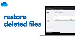 How to restore deleted files and folders in OneDrive [Microsoft 365 - OneDrive Tutorial]