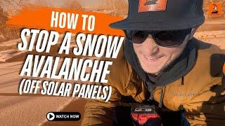 Solar Panel Snow Retention- How to fix in cold climates