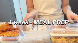 1 Week Meal Prep | Grocery Shopping  | Living Alone vlog